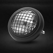Retro Motorcycle Round Mesh Grill Mask Headlight Lampshade Round Lamp Dirt Bike